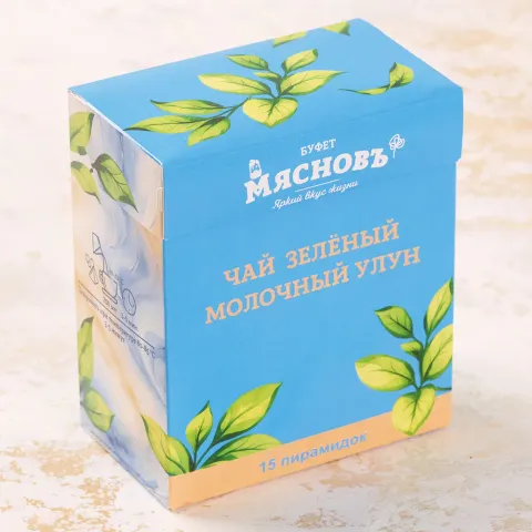 Чай зеленый Молочный Улун в пирамидках 15шт
