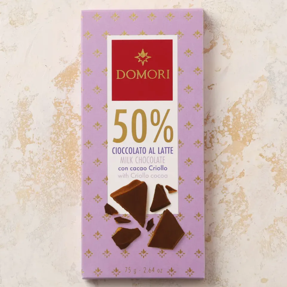 Шоколад молочный 50% Домори 75г Италия
