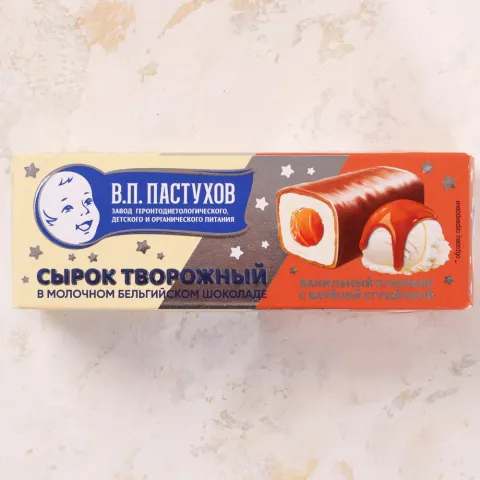 Сырок творожный ГОСТ в бельгийском молочном шоколаде с вареной сгущенкой 23% 40г