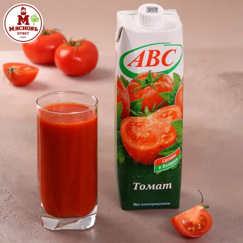 Сок томатный с мякотью и солью 1л Беларусь