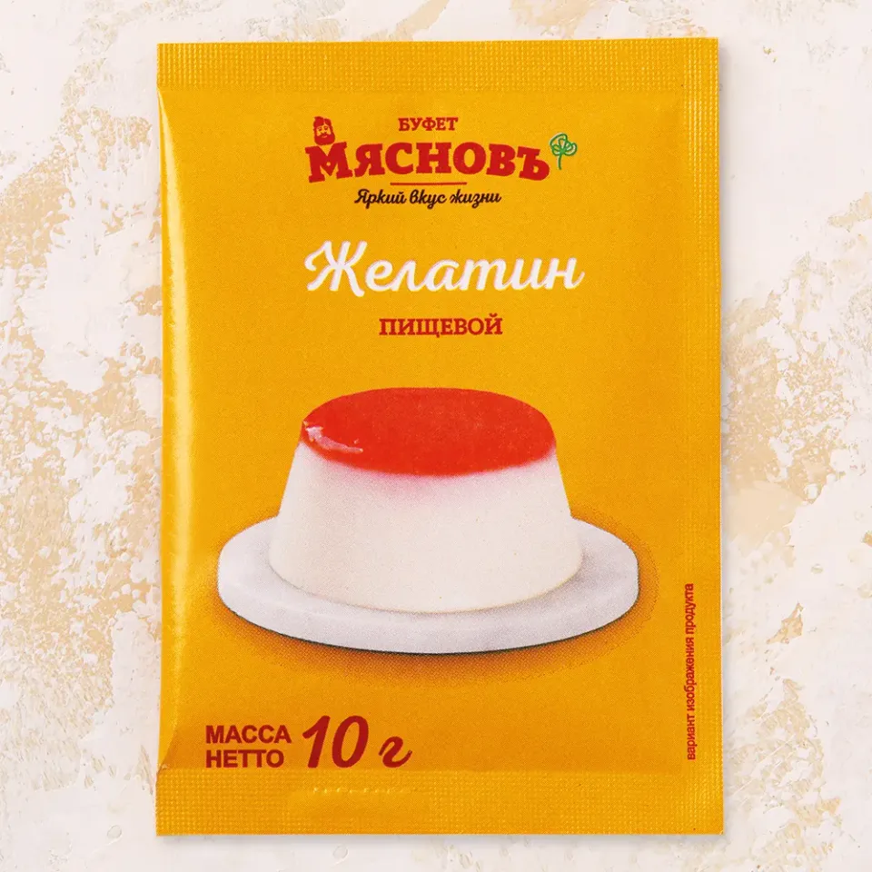 Желатин пищевой говяжий 10г