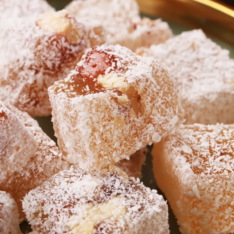 Рахат-лукум с миндалем и грецким орехом 180г