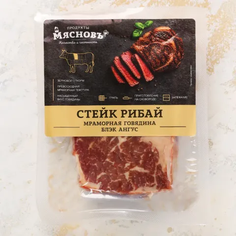 Рибай стейк мраморная говядина зерновой откорм
