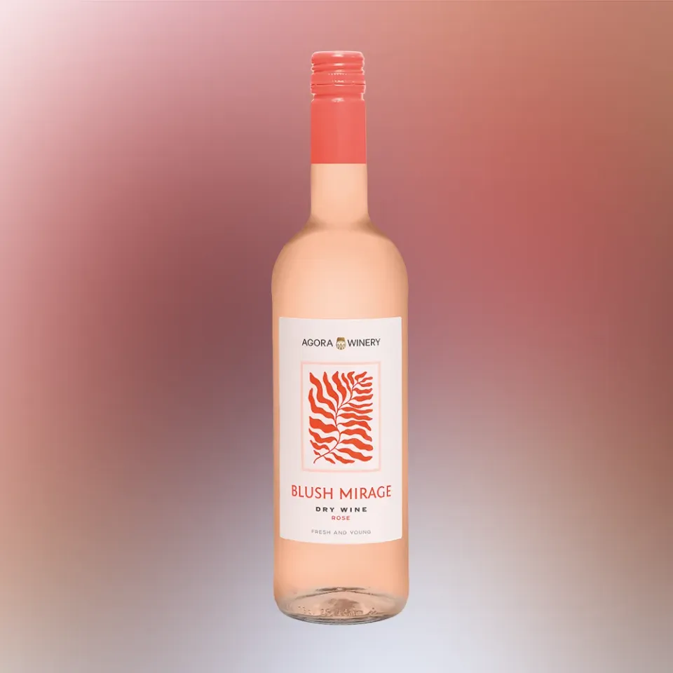 вино АГОРА БЛАШ МИРАЖ 10-12% 0.75, розовое, сухое, Россия
