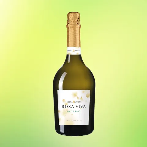 вино игристое АГОРА РОЗАВИВА 10.5-12.5% 0.75, белое, брют, Россия