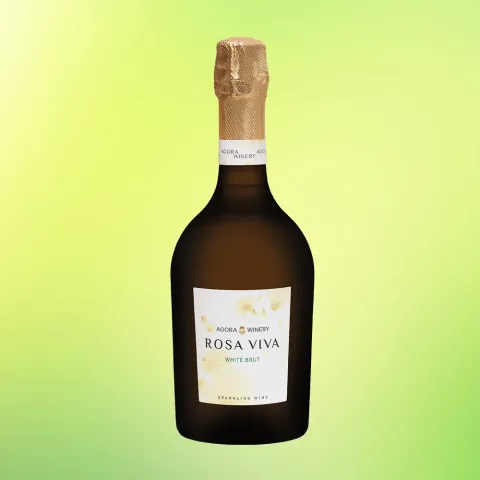 вино игристое АГОРА РОЗАВИВА 10.5-12.5% 0.75, белое, брют, Россия