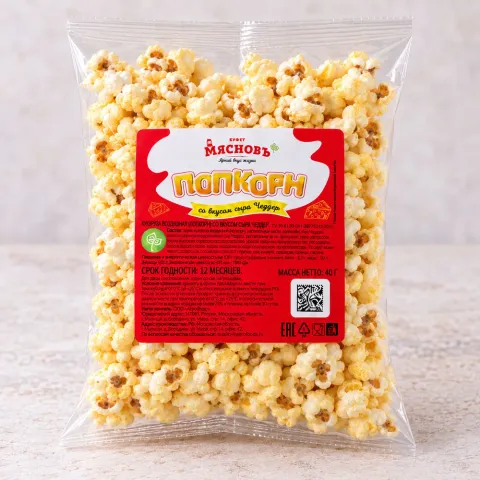 Попкорн со вкусом сыра Чеддер 40г