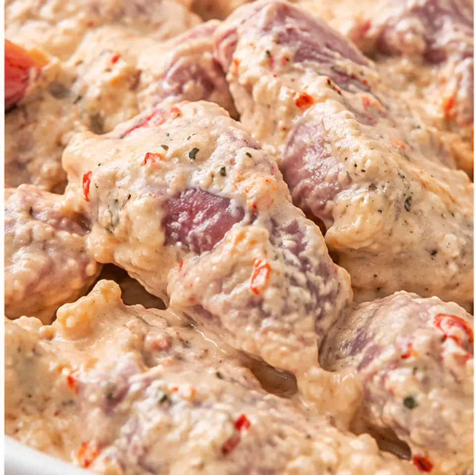 Желудочки куриные с Пармезаном в сметанном соусе для запекания